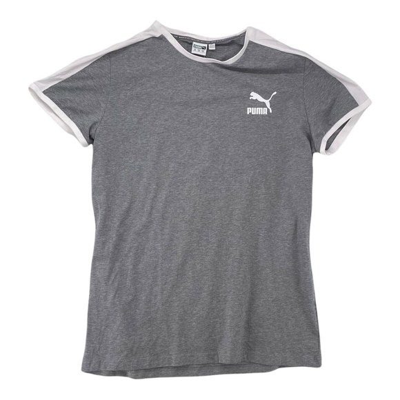 Puma Iconic T7 Men's Slim Tee Mens XXL Heather Grey TL4250 Casual Sport Shirt - Picture 1 of 6